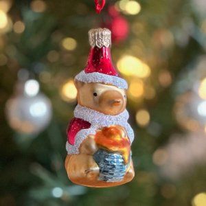 Winnie The Pooh Santa Claus With A Honey Pot By DisneyChristmas Tree Ornament